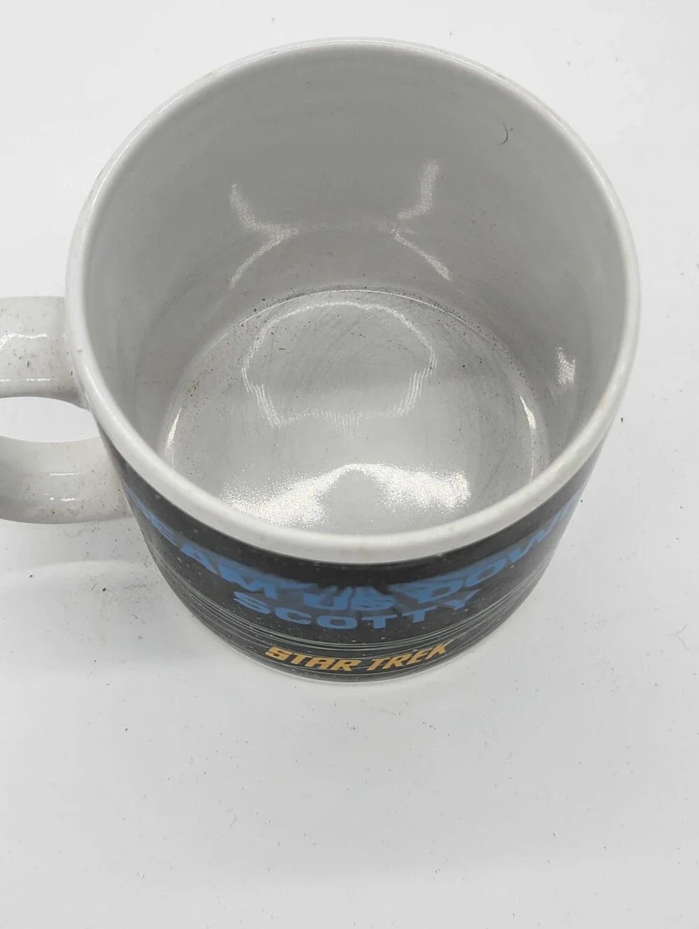 1991 Star Trek Enterprise Crew Beam Us Down Scotty Mug Hamilton Gifts